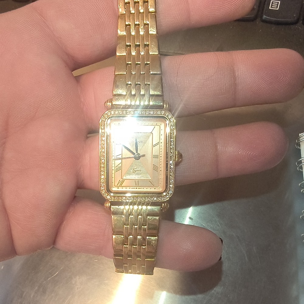 Fossil Women's Lyric Three Hand Rose Gold Tone Stainless Steel Watch ES4720 - Picture 2 of 12